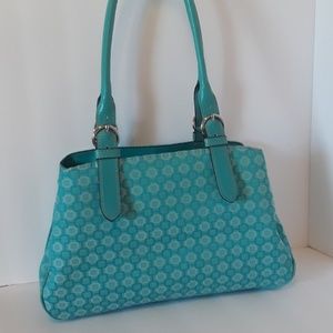 9 West  turquoise handbag